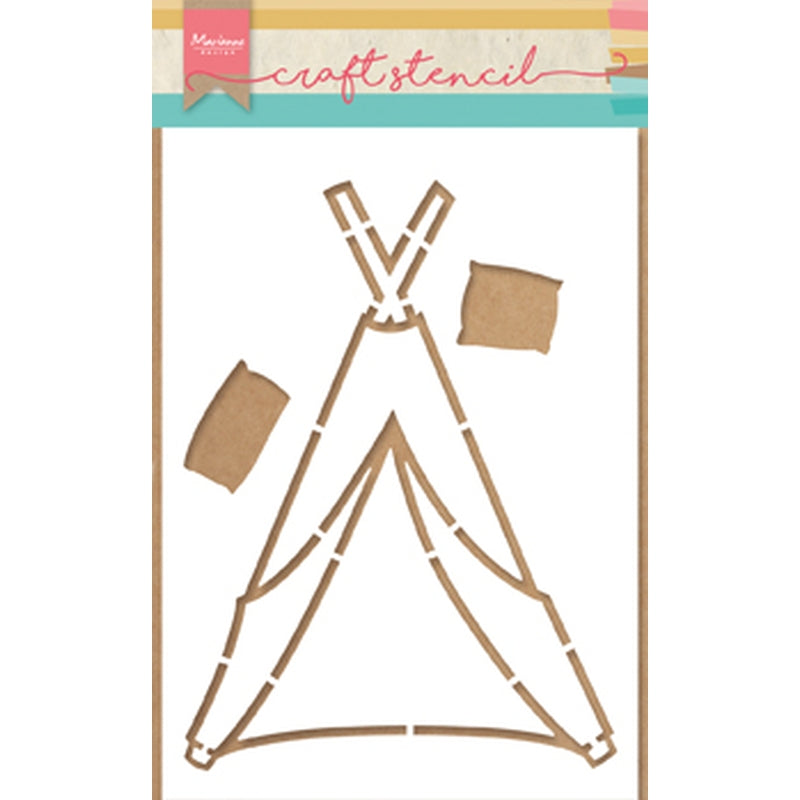Marianne Design Craft Stencils: Tipi By Marleen