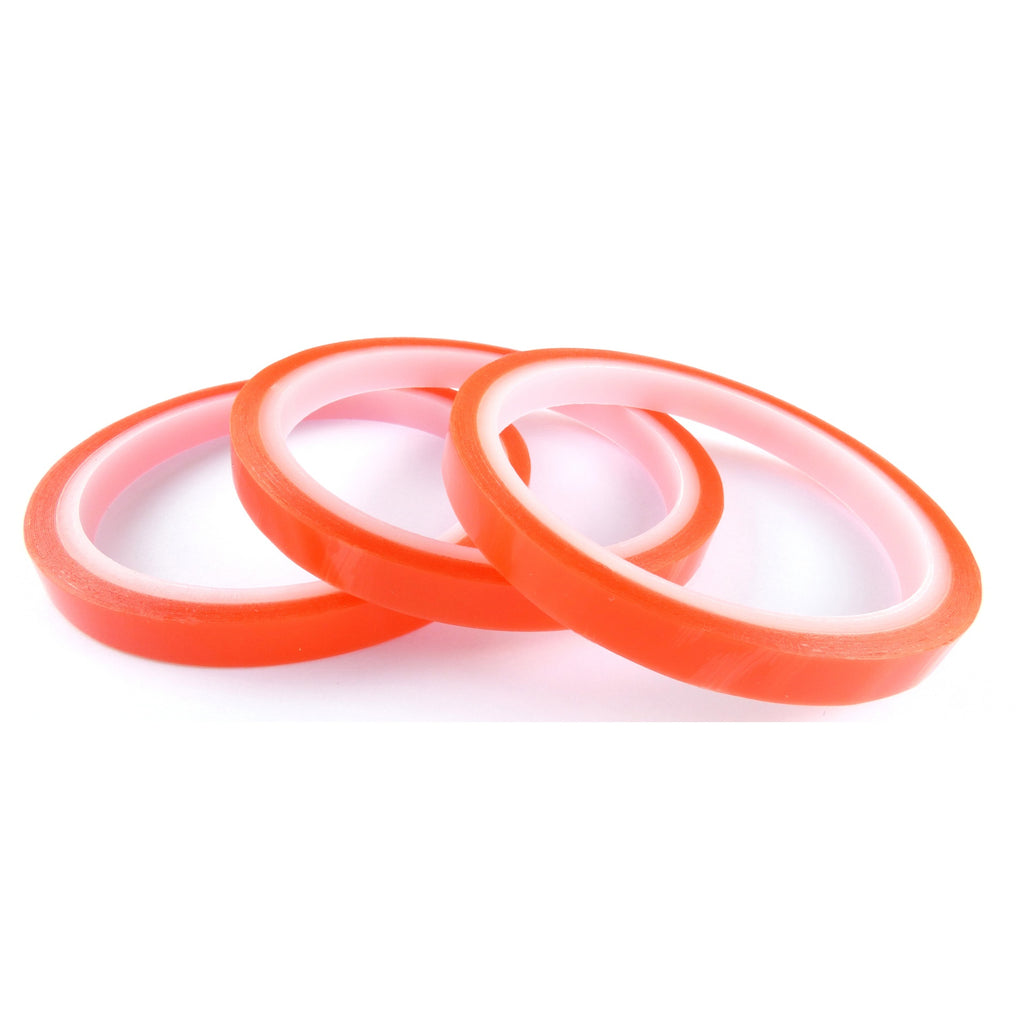 Phoenix 9mm X 5 Metre - 3 Rolls Of Sticky Red Double Sided Tape