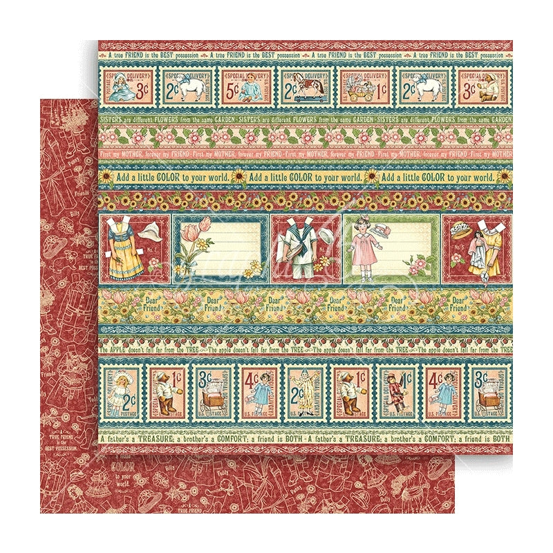 Graphic 45 Beyond Borders Packs Of 10 Sheets
