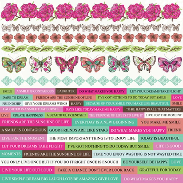 Kaisercraft Fly Free Sticker Sheet
