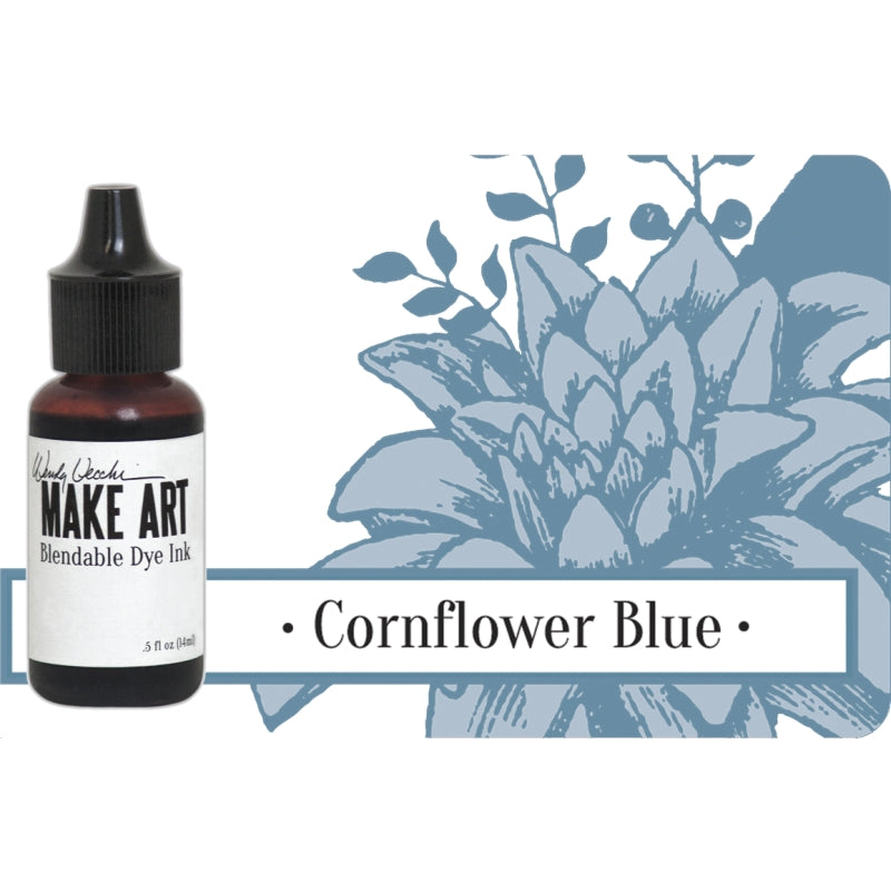 Ranger Make Art Dye Re-inker Cornflower Blue