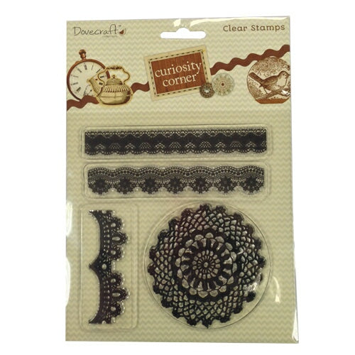 Trimcraft C/s A5 Lace & Doily Clear Stamp