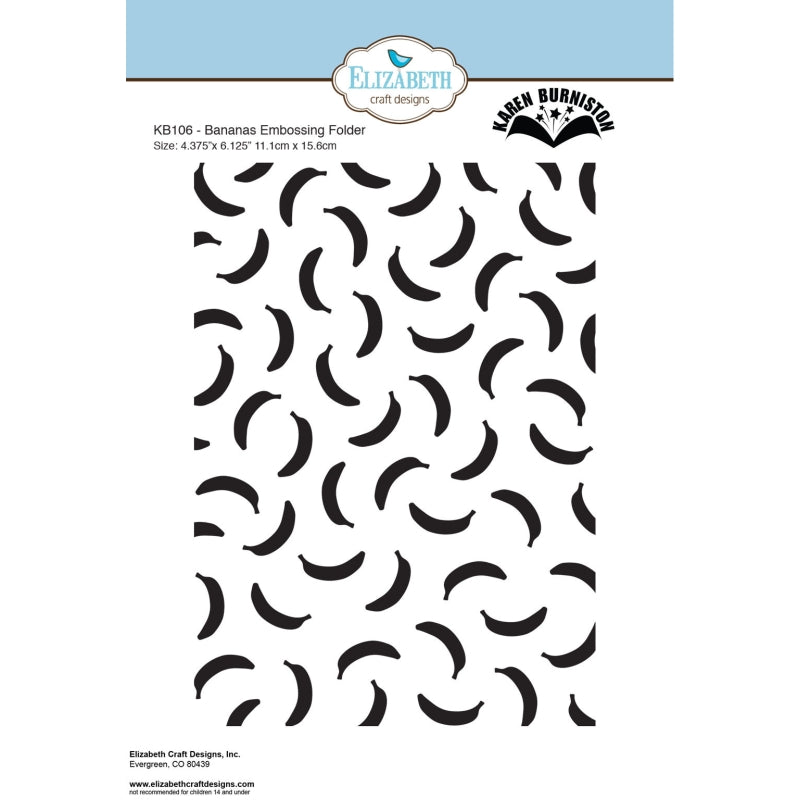 Elizabeth Craft Designs Bananas Embossing Folder