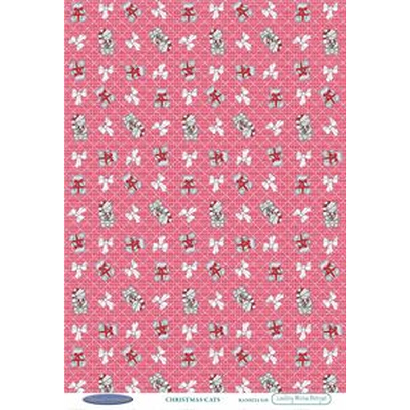 Lindsay Mason Xmas Cats Cardstock Pack Of 10 Sheets