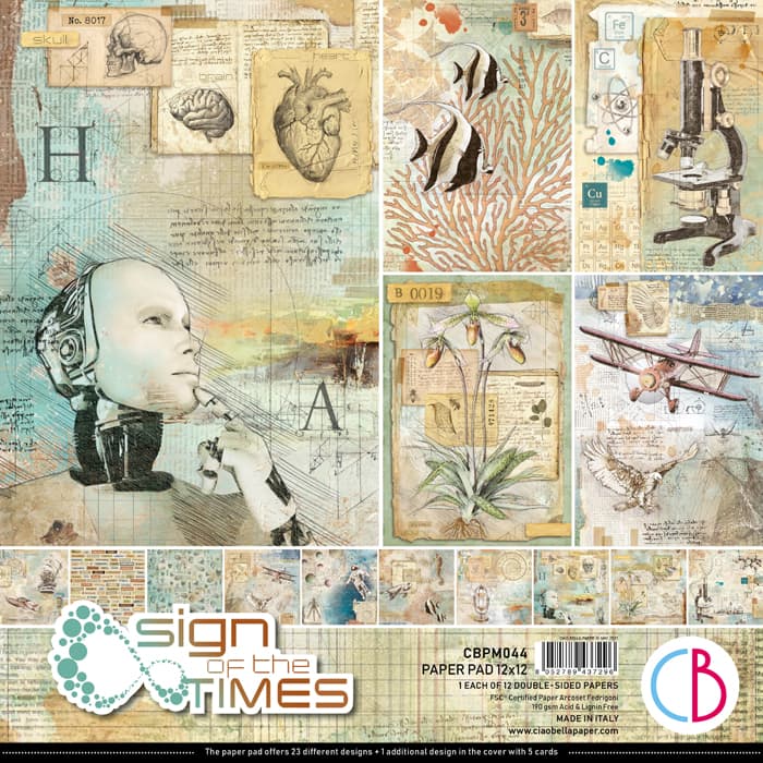 12"x12" Paper Pad Sign Of The Times