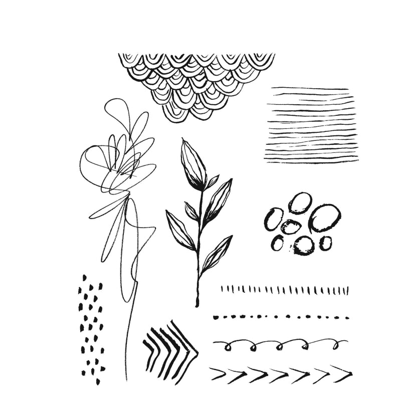Art Gone Wild Media Marks 1cling Stamps