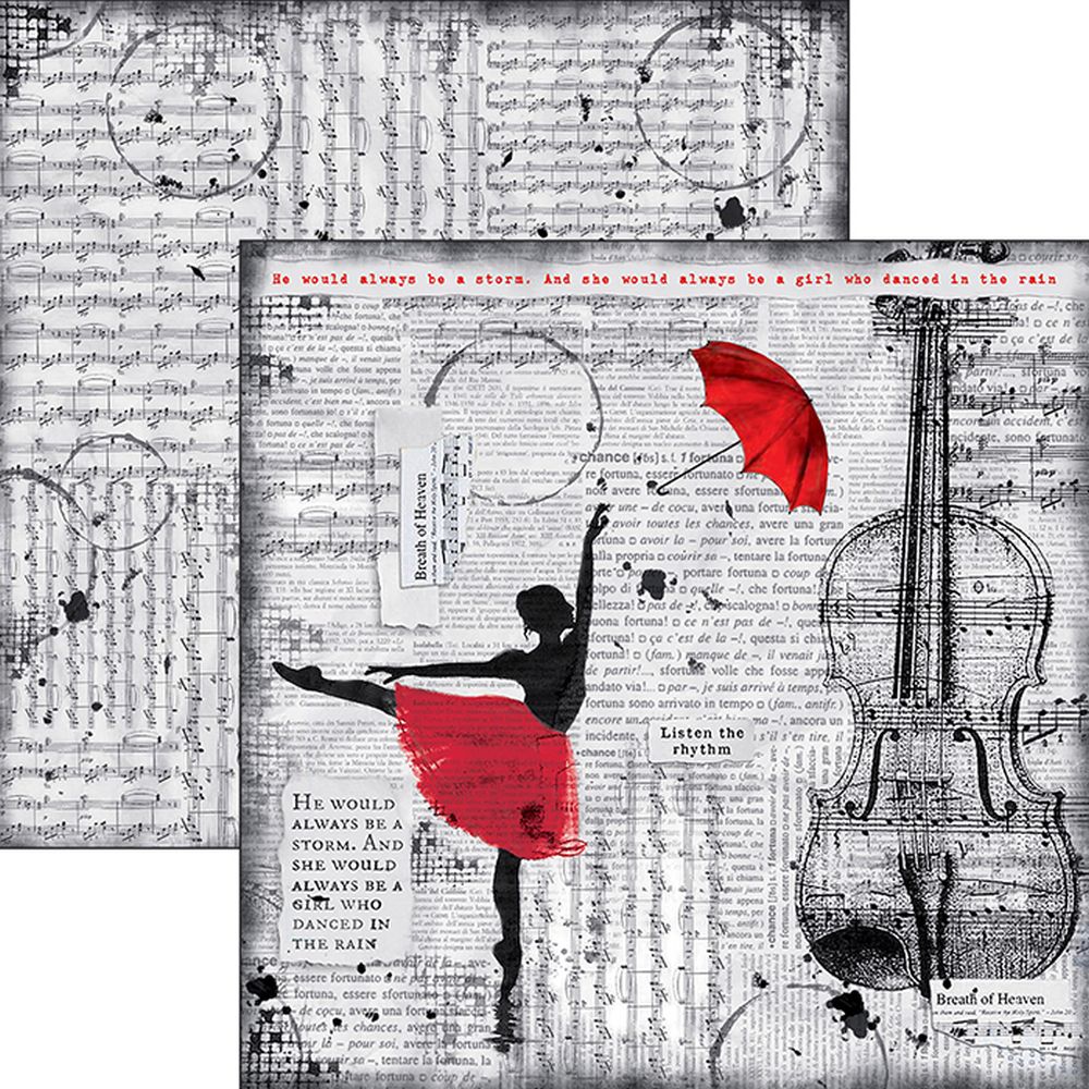 12"x12" Sheets X10 Listen The Rhythm
