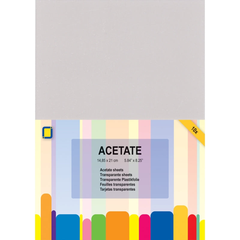 10 X A5 Acetate Sheets
