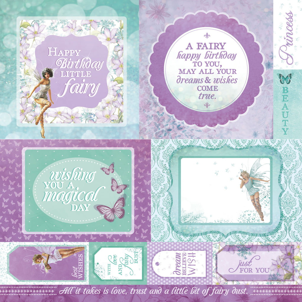 Kaisercraft Fairy Dust 12x12 Scrapbook Paper Packs Of 10 Sheets