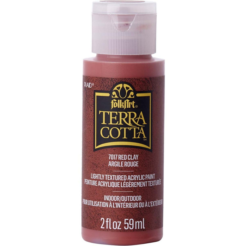 Red Clay Folkart Terra Cotta Textured Paint - 2 Oz