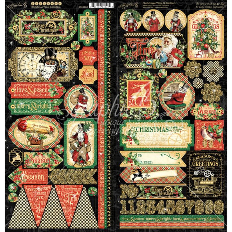 Graphic 45 Christmas Time Stickers