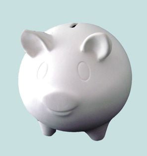 Piggy Bank Large Round With Stopper (Carton Of 4)