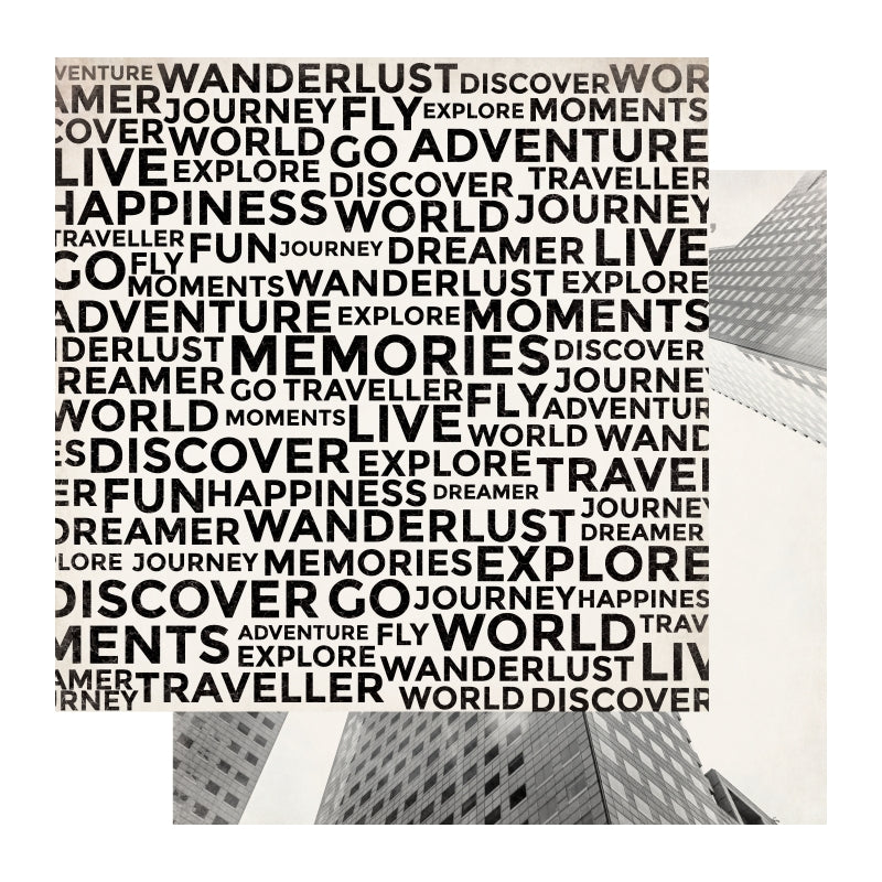 Kaisercraft 12x12 Scrapbook Paper-big City Packs Of 10 Sheets