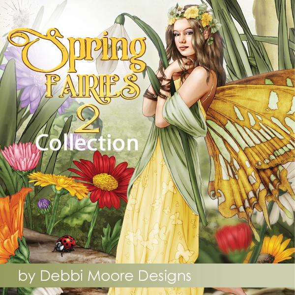Debbi Moore Designs Spring Fairies Volume 2 Collection Usb Key