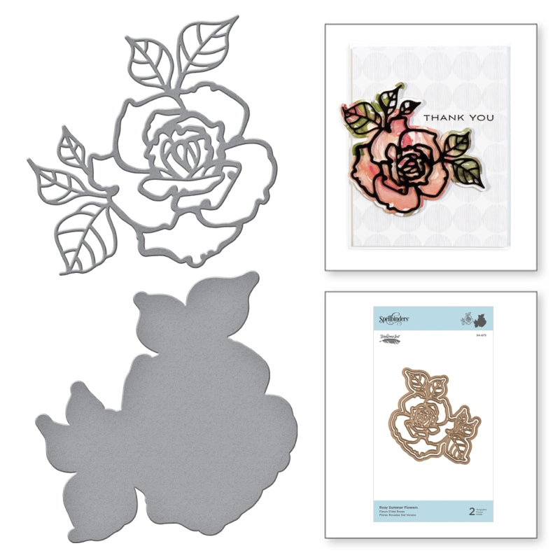 Spellbinders Rosy Summer Flowers