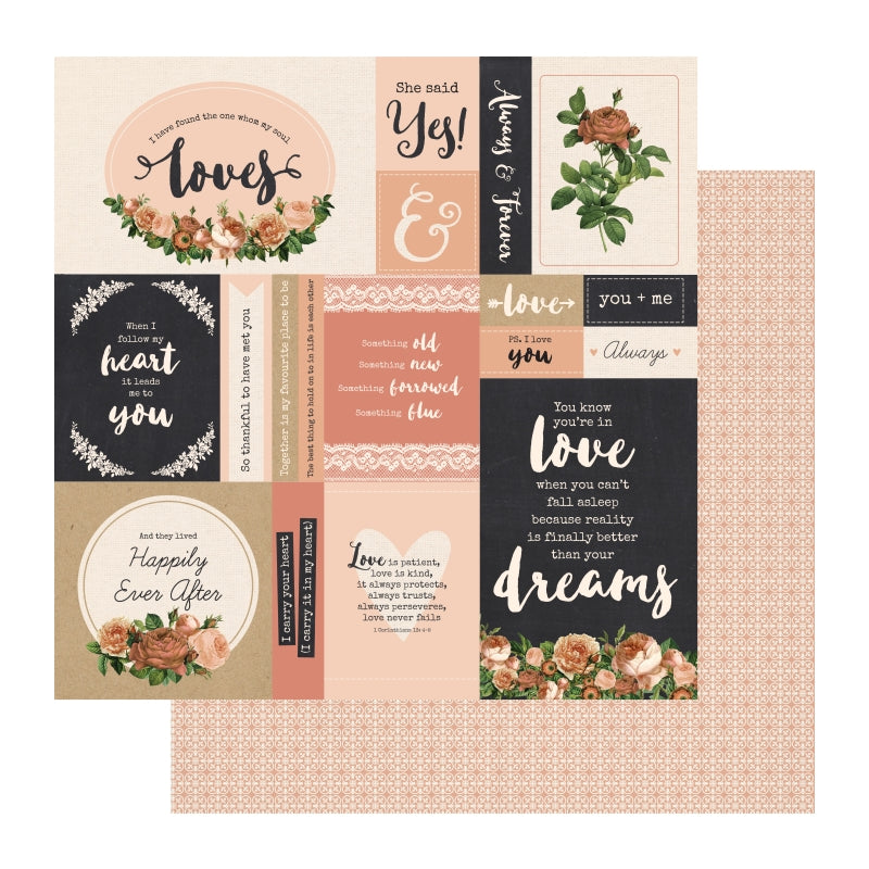 Kaisercraft 12"x12" Scrapbook Paper-endless Love Packs Of 10 Sheets