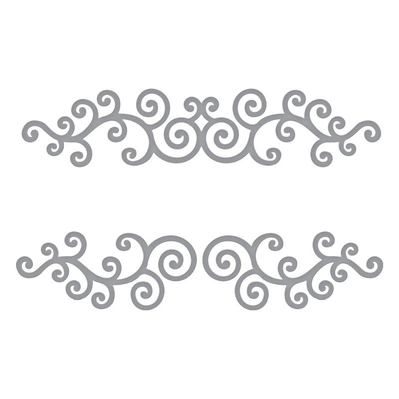 Spellbinders Swirls Border Etched Die