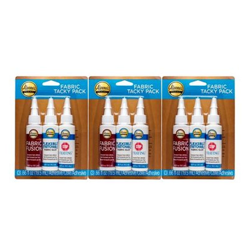 Aleenes Fabric Tacky 3 Pack X3 (9 Bottles In Total).