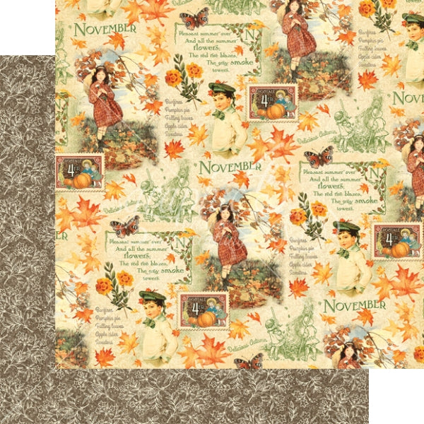 Graphic 45 November Montage Packs Of 10 Sheets