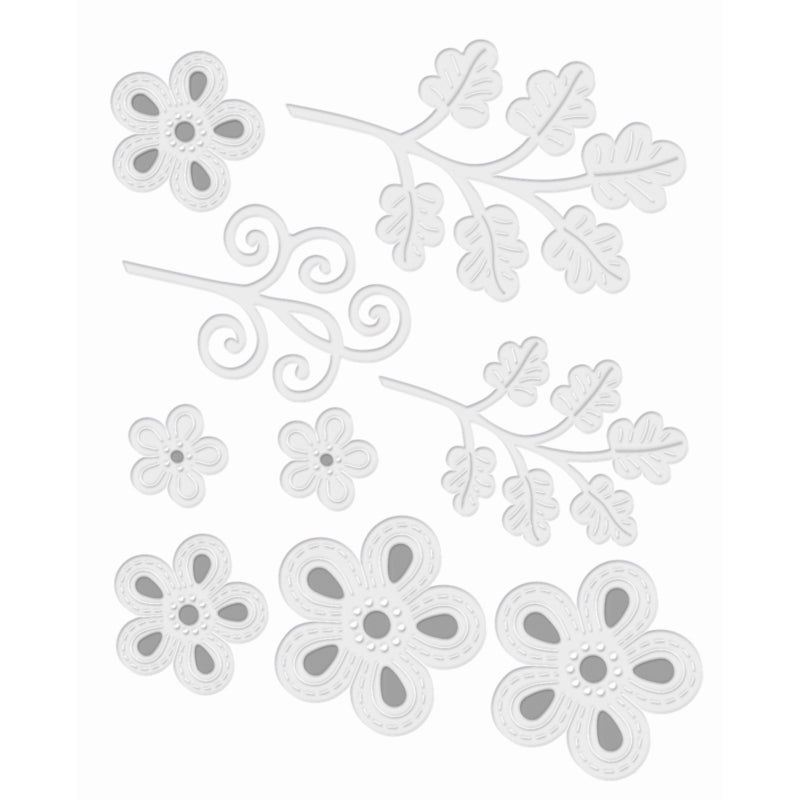 Sue Dix Fantasy Layering Florals Sweet Dixie Cutting Die
