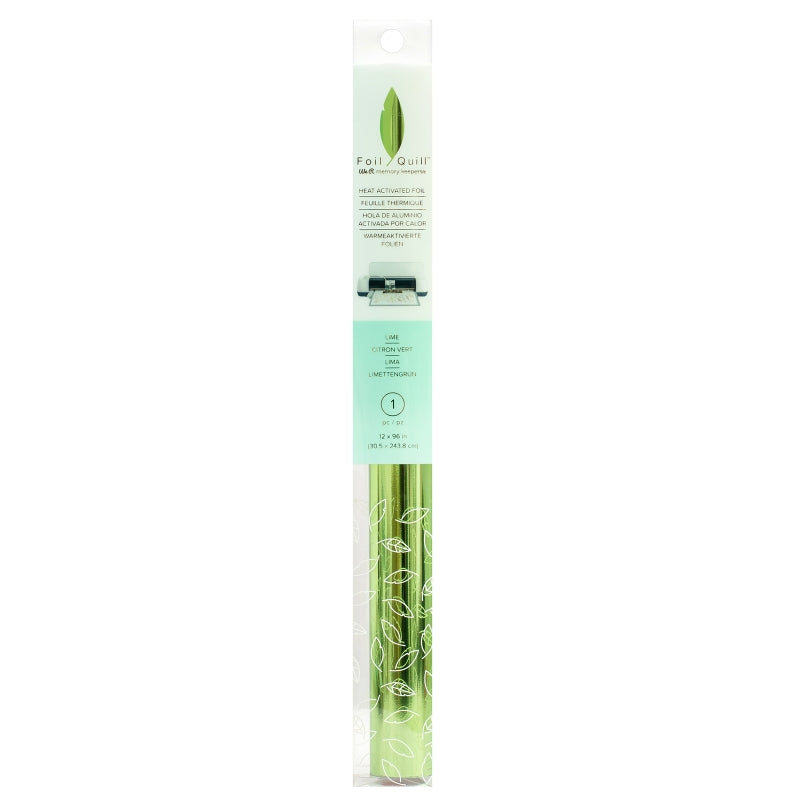 We R Memory Keepers Foil Quill - 12 X 96 Inch Roll Lime Foil Roll - Wr