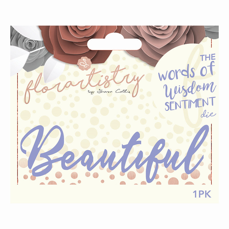 Florartistry Word Die - Beautiful