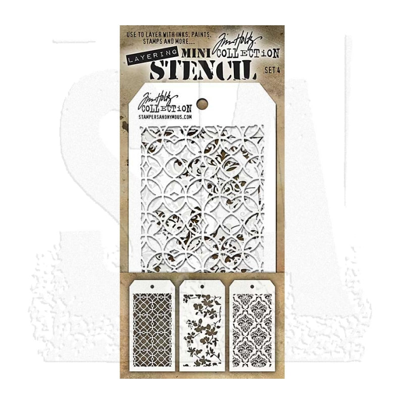 Art Gone Wild Mini Stencil Set 4