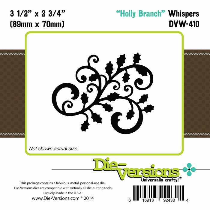 Die-Versions Whispers - Holly Branch
