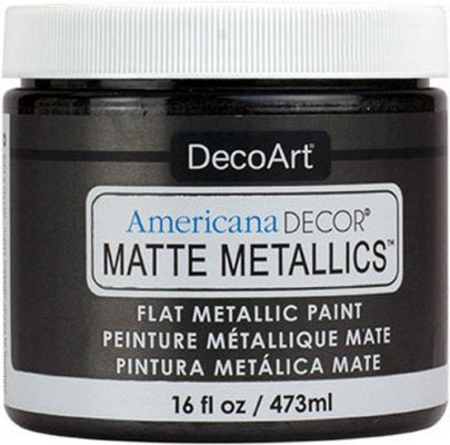 DecoArt Charcoal Matte Metallics 16oz