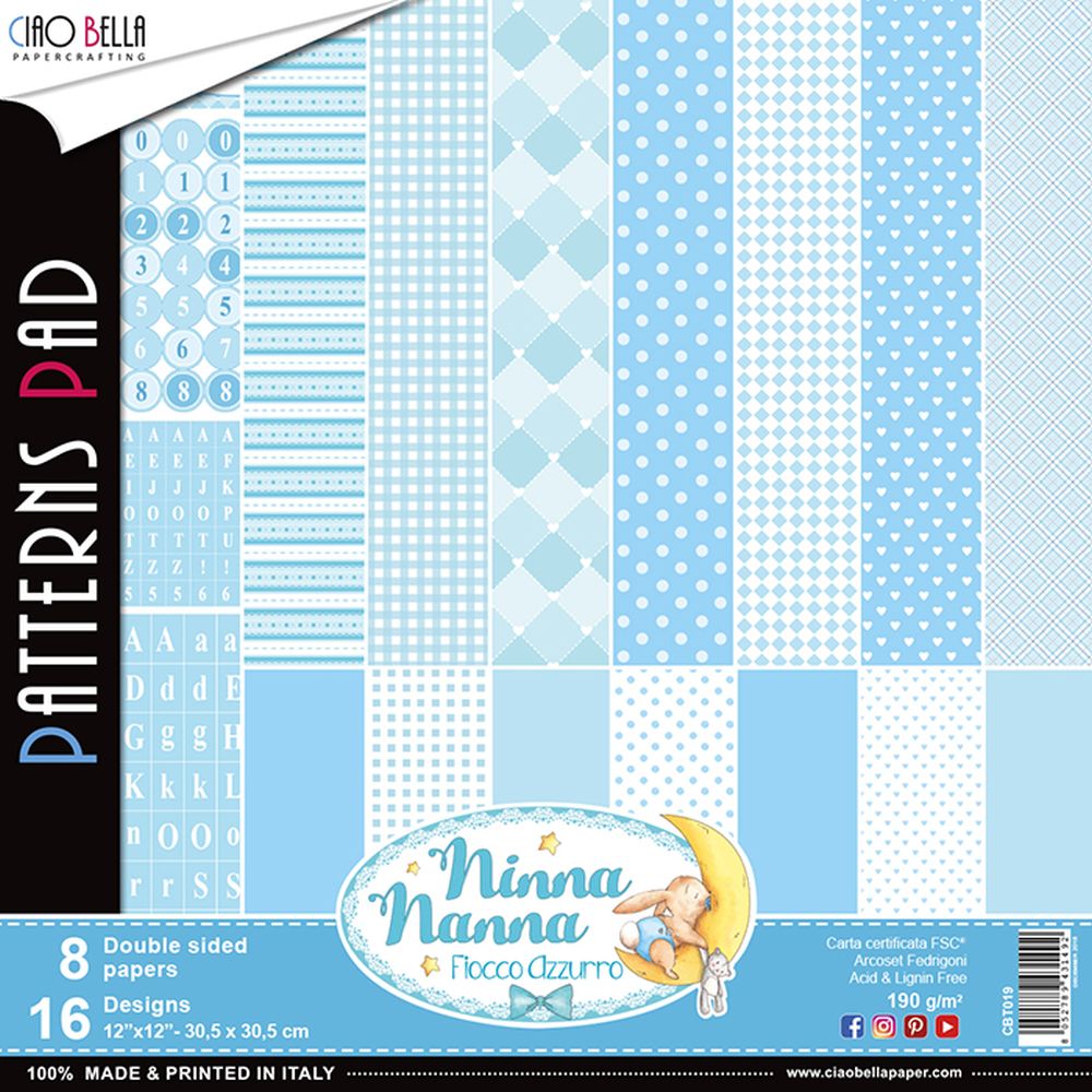 12"x12" Patterns Pad Ninna Nanna Boy