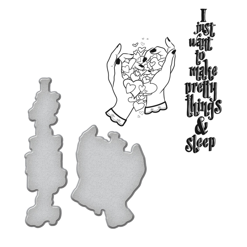 Spellbinders Pretty - Stamp & Die Set