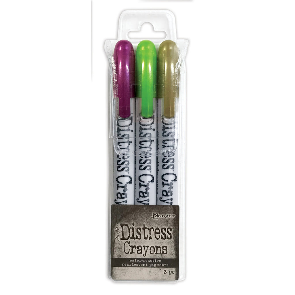 Ranger Tim Holtz Distress Halloween Pearl Crayons Set 4 - Limited Edition