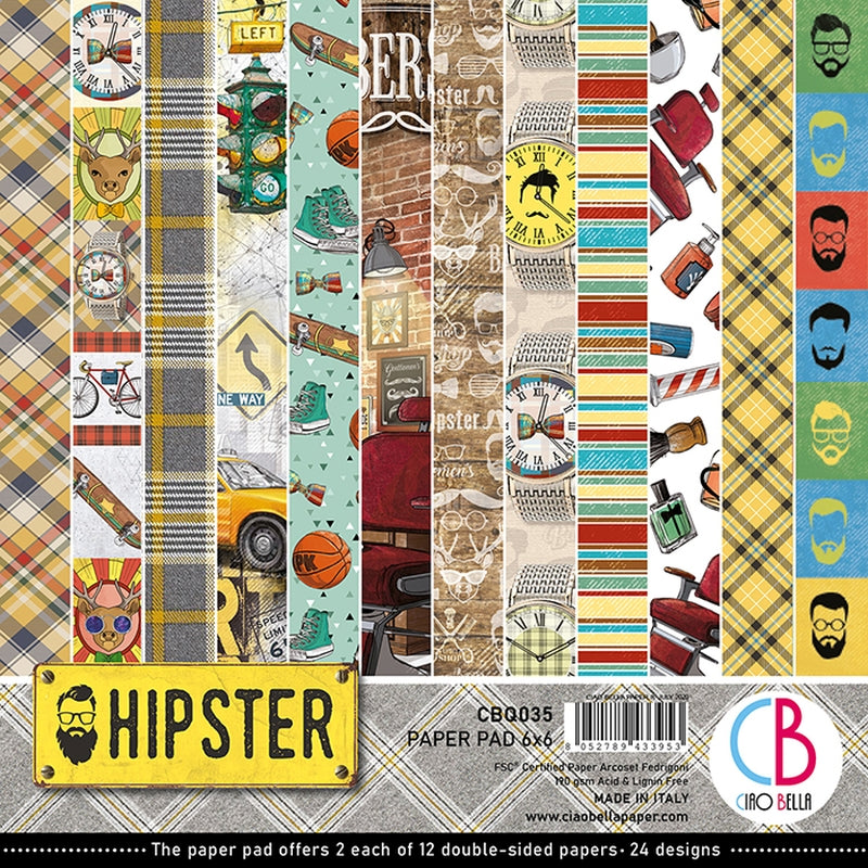 6"x6" Paper Pad Hipster