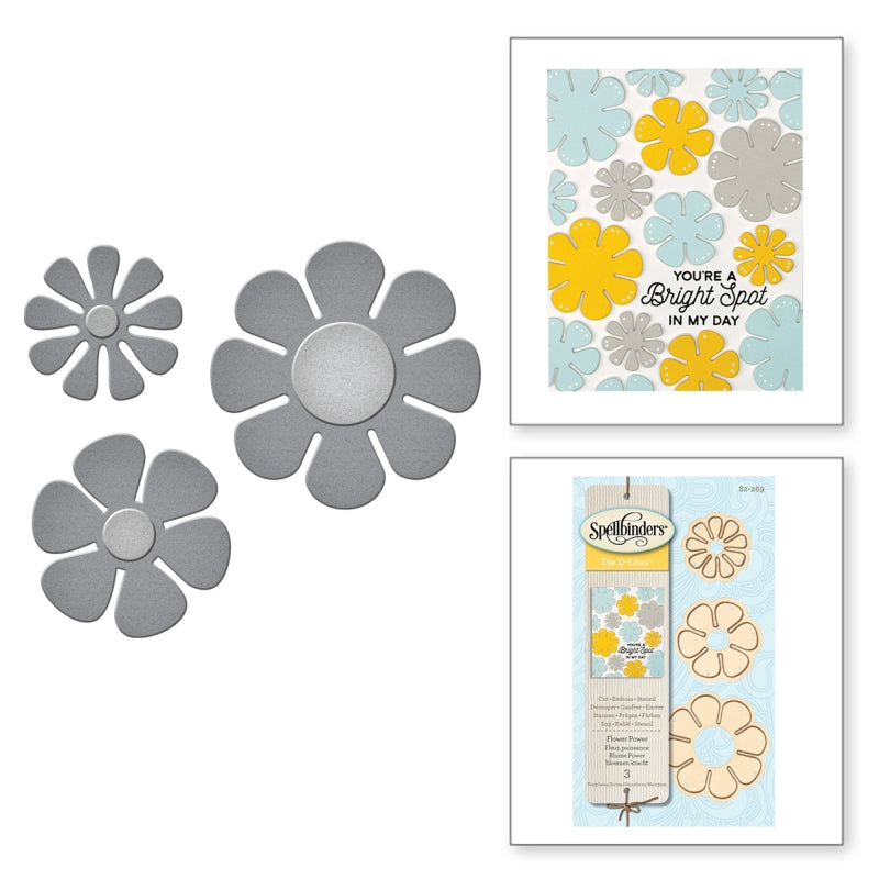 Spellbinders Flower Power Etched Dies