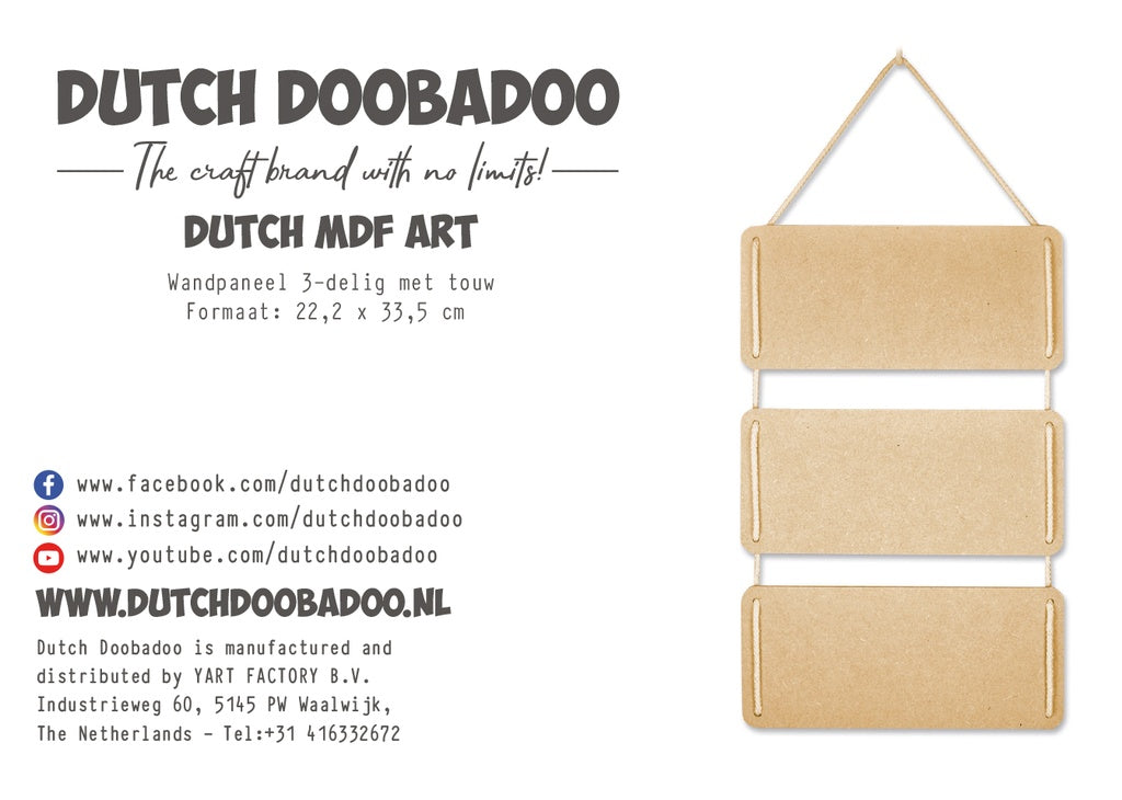 Dutch Doobadoo - MDF Hanging Panels with Rope