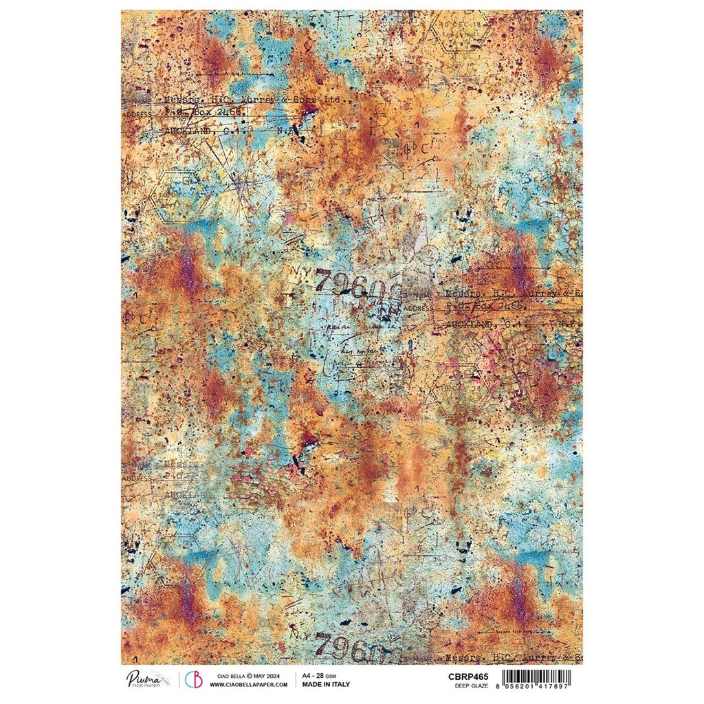 Ciao Bella Rice Paper A4 Deep Glaze 5 Sheets
