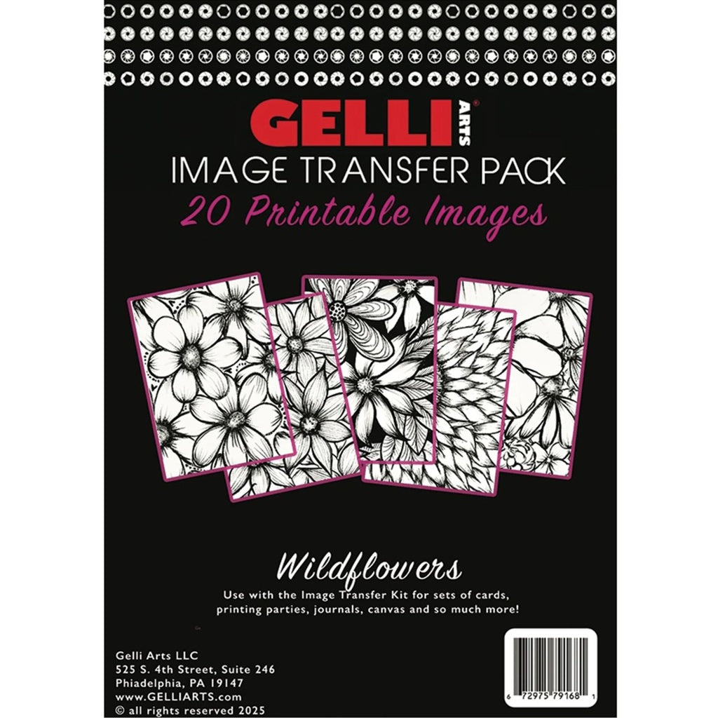 Gelli Arts Image Transfer Printables - WILDFLOWERS