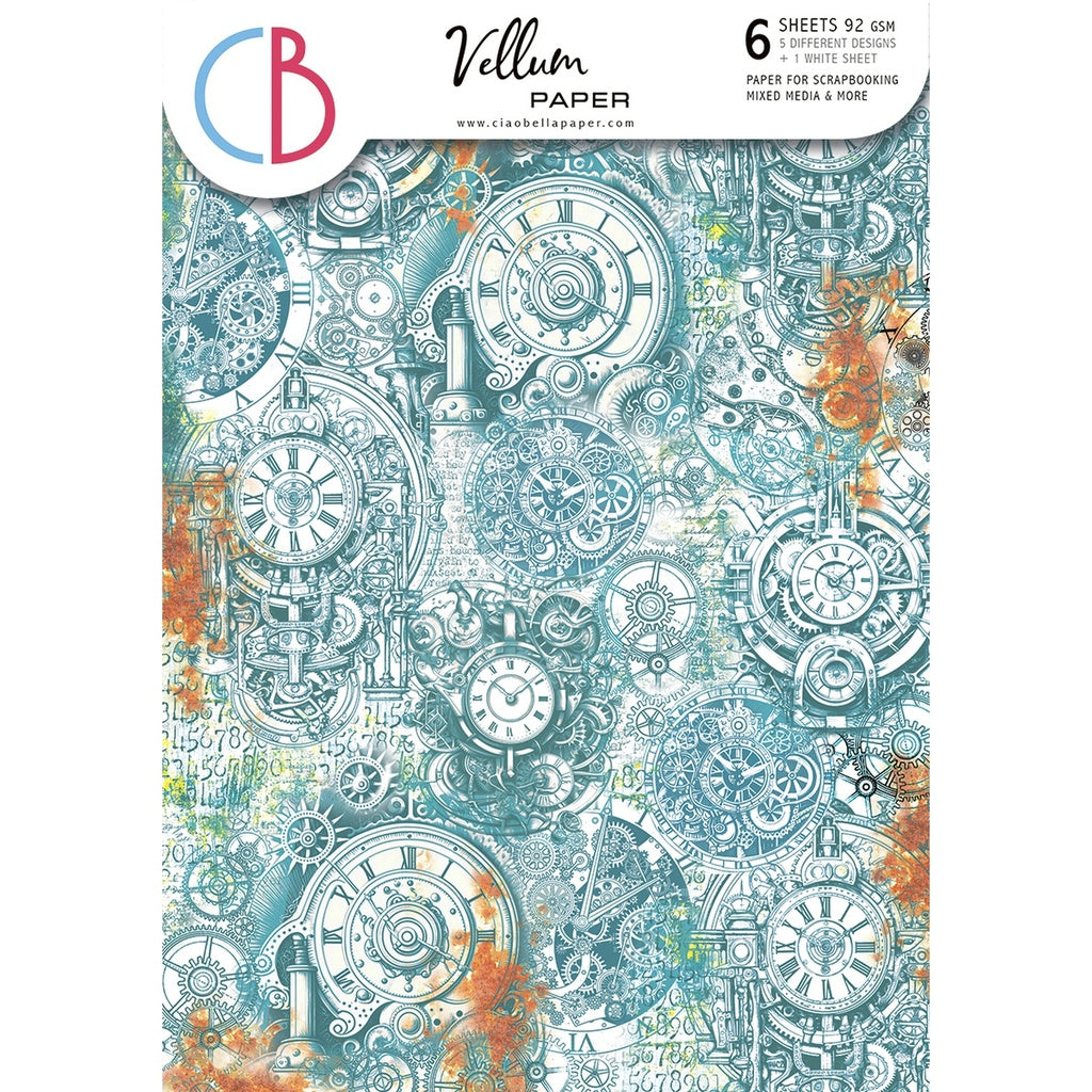 Vellum Coral Reef Paper Patterns A4 6 per Package