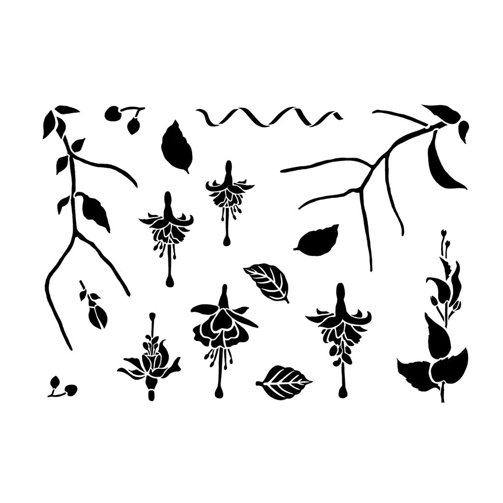 Card-io Fuchsia A7 Clear Stamp Set