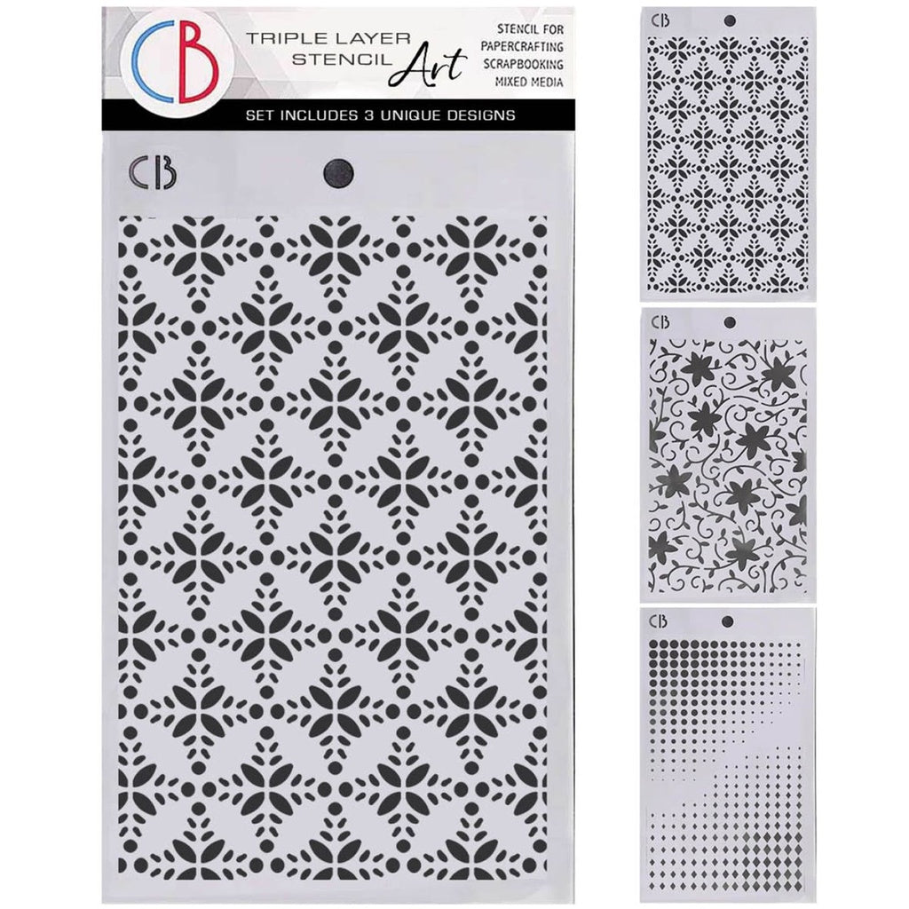 Ciao Bella Paper - Winter Season - Triple Layer Stencils (3pk)