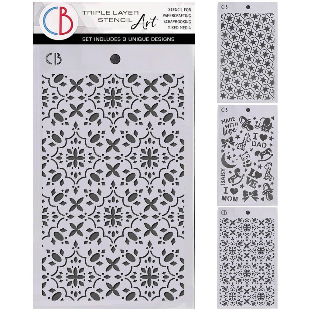 Ciao Bella Paper - Toy Shop - Stencil Mix (3 pack)