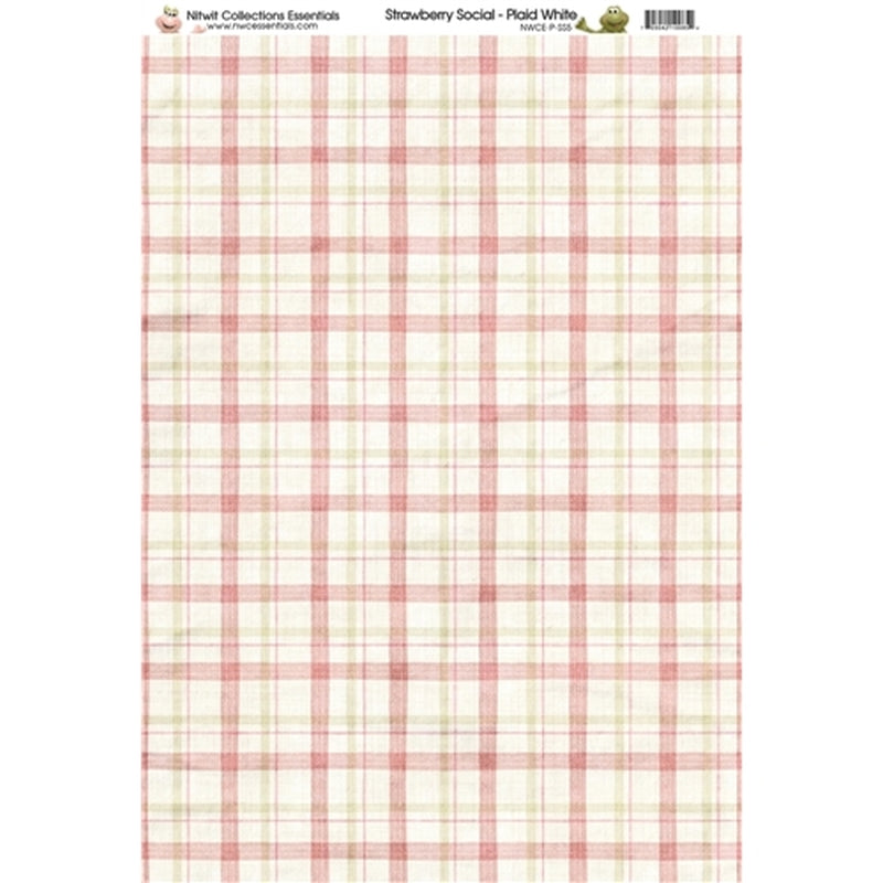 SS Plaid White Paper A4Sold in Pack of 10 Sheets
