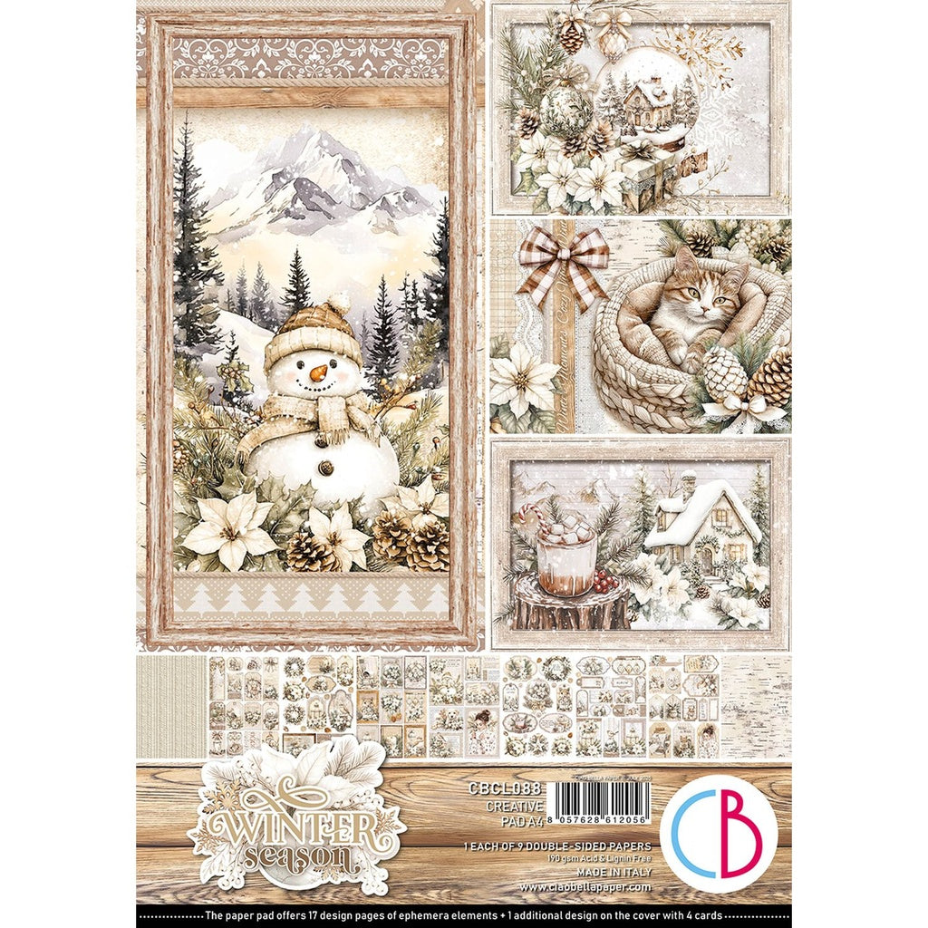Ciao Bella Paper - Winter season - A4 Creative Pad