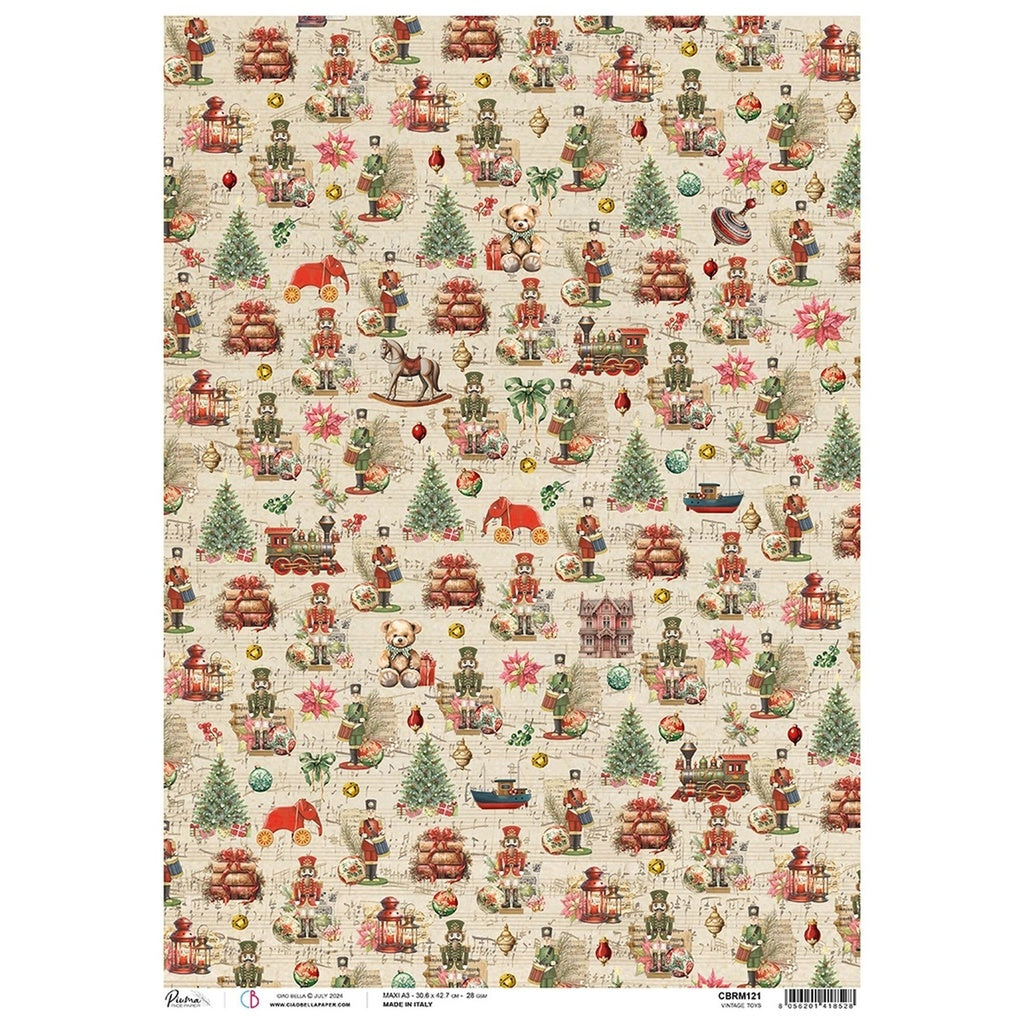 Vintage Toys  - Ciao Bella Piuma Rice Paper A3 - 3 Pack