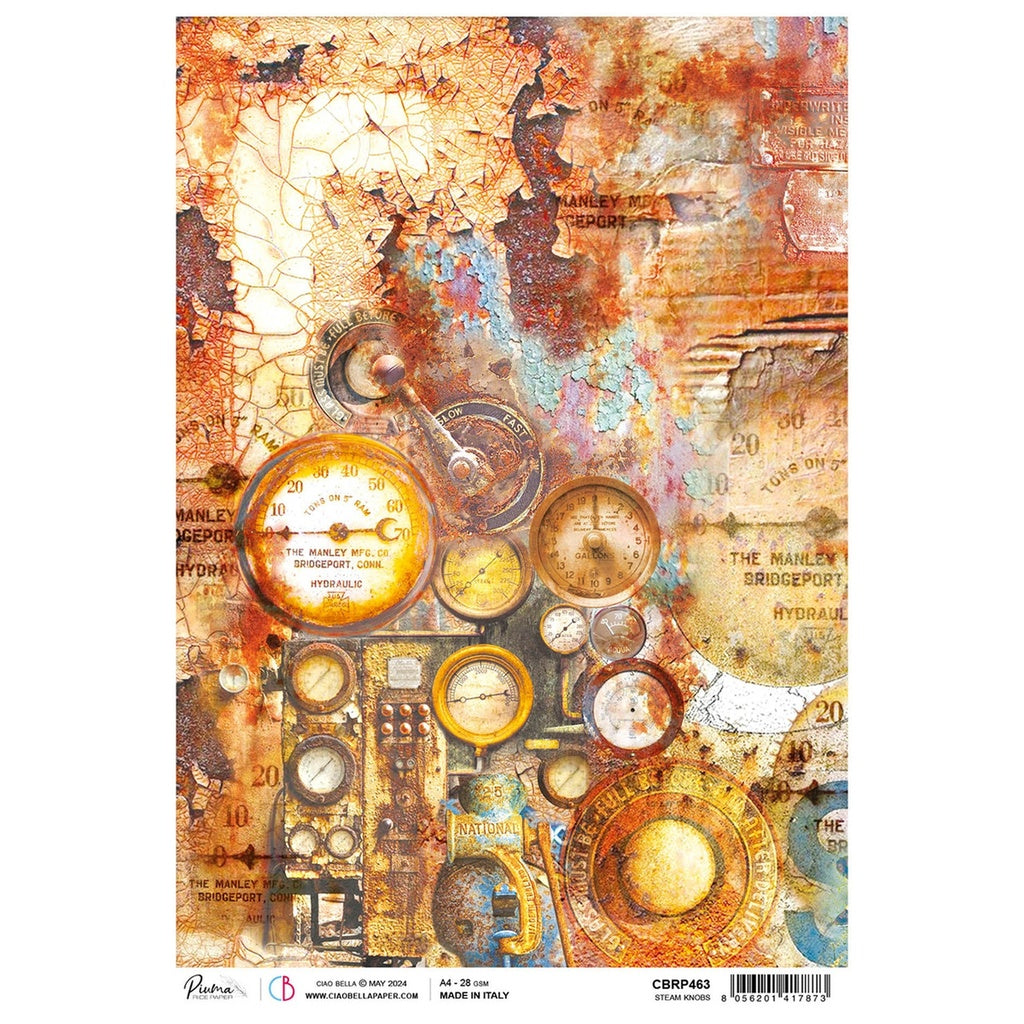 Ciao Bella Rice Paper A4 Steam Knobs 5 Sheets