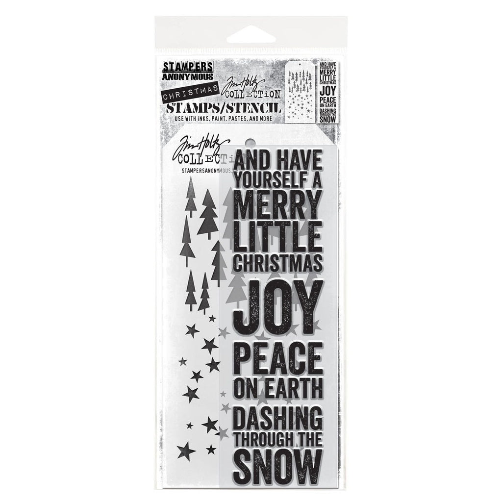 Tim Holtz Mixed-Media Stamps & Stencil Set #53