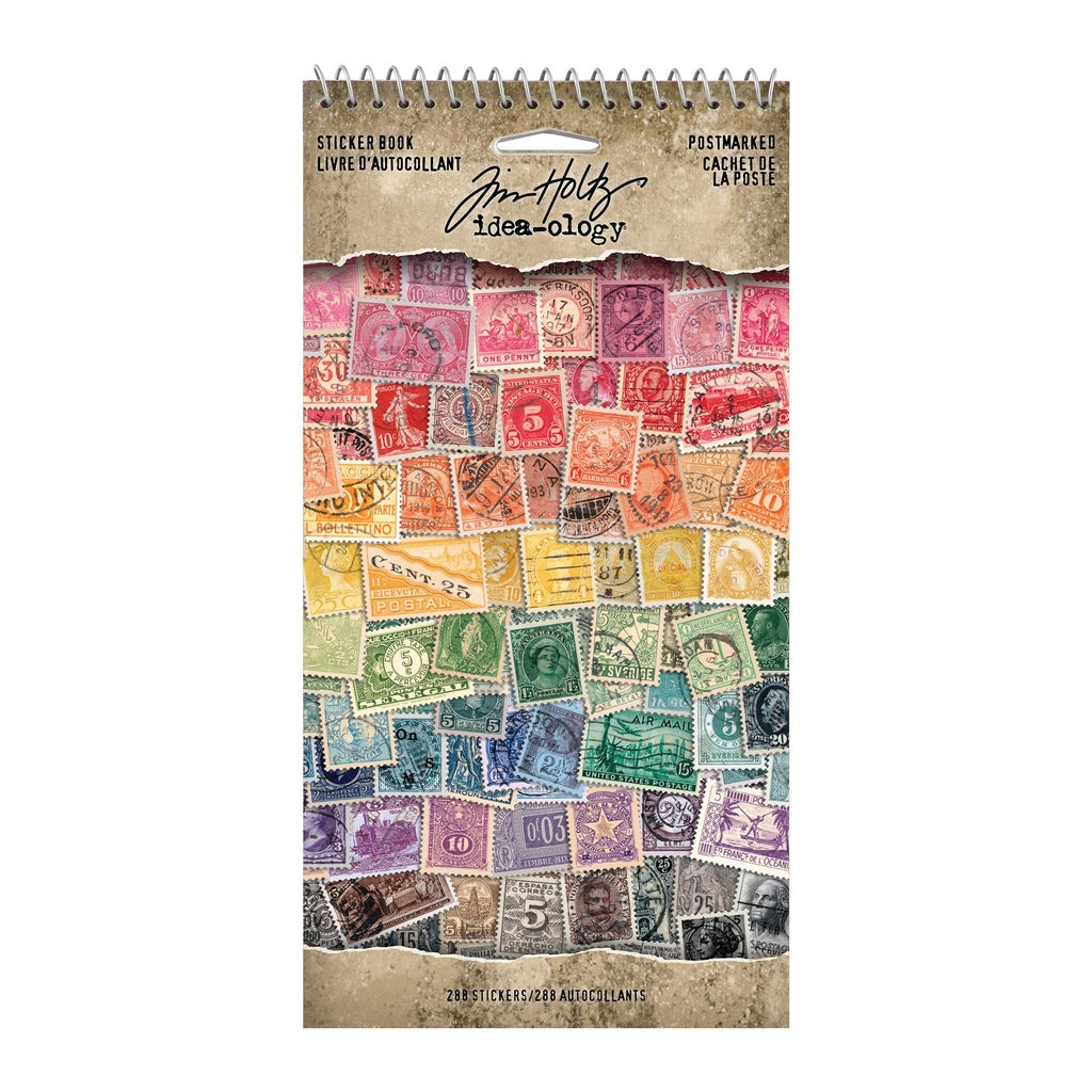 Tim Holtz Idea-ology Sticker Book Postmarked 