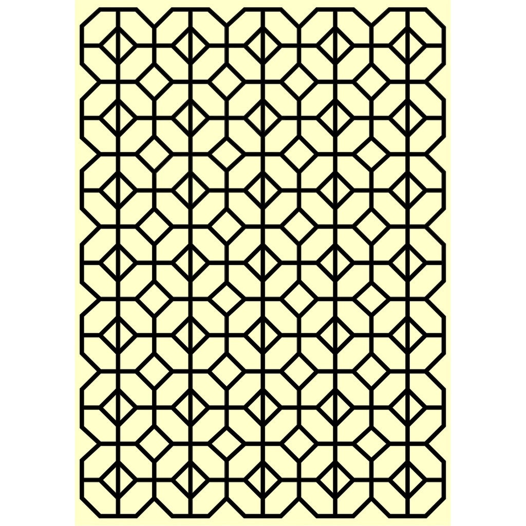 Personal Impressions Mylar Stencil - 5x7" - Hexagon Heights