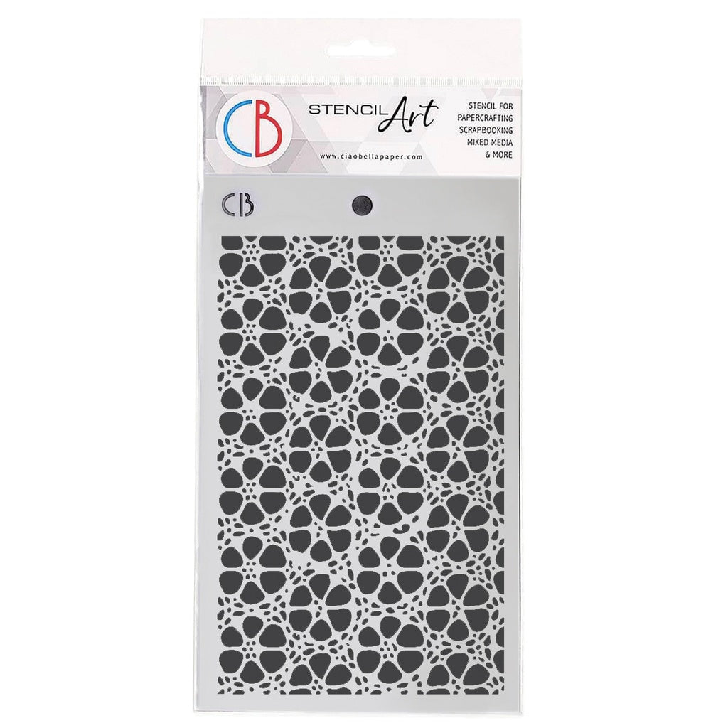 Texture Stencil 5x8" Vintage Filigree Pattern