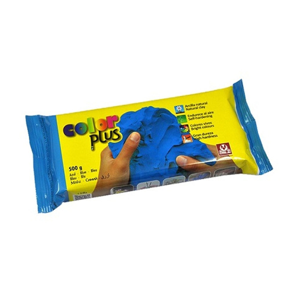 COLORPLUS 500g Blue Coloured Natural Self-hardening Clay